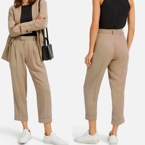 Everlane Beige Cropped Tailored Pants